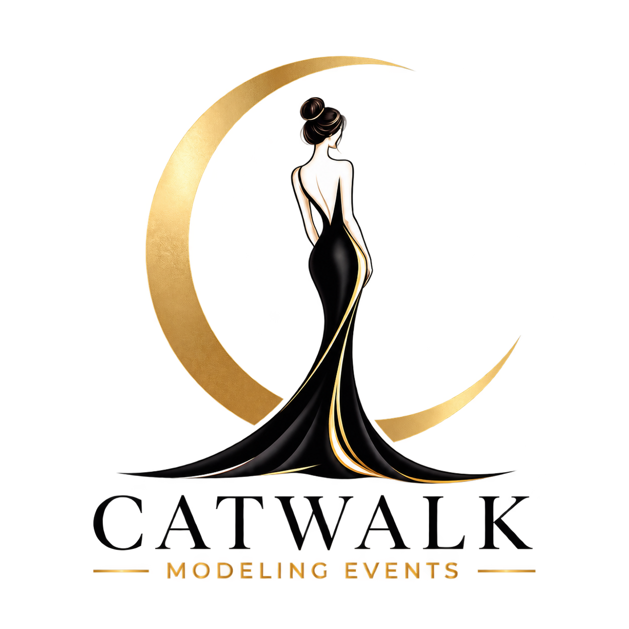 Catwalk Modeling Events crescent and gown mark
